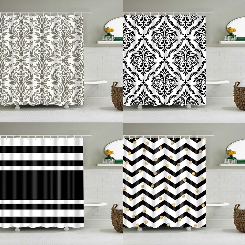 polyester fabric bath shower curtains stripe prints mildewproof curtain for bathroom cortinas de bano navidad home decoration
polyester fabric bath shower curtains stripe prints mildewproof curtain for bathroom cortinas de bano navidad home decoration