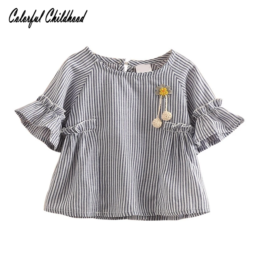 Casual tops children clothes summer short sleeve stripe shirt toddler girls blouse cotton toddler baby clothing 3-10Yrs
Casual tops children clothes summer short sleeve stripe shirt toddler girls blouse cotton toddler baby clothing 3-10Yrs