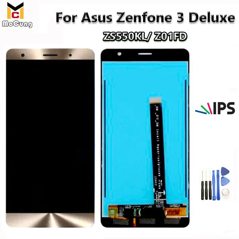 5.5" Best IPS For ASUS ZenFone 3 Deluxe ZS550KL LCD Display Screen+Touch Panel Z01FD LCD Digitizer With Frame Assembly + Tools
5.5" Best IPS For ASUS ZenFone 3 Deluxe ZS550KL LCD Display Screen+Touch Panel Z01FD LCD Digitizer With Frame Assembly + Tools
