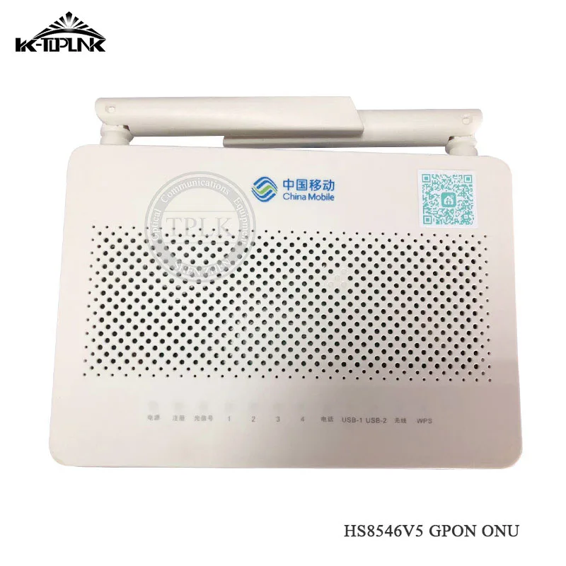 10pcs HS8546V5 GPON ONT 4GE+1TEL+2USB+Wifi Mini Size FTTH Router English Interface With Mobile Logo wholesale price
10pcs HS8546V5 GPON ONT 4GE+1TEL+2USB+Wifi Mini Size FTTH Router English Interface With Mobile Logo wholesale price
