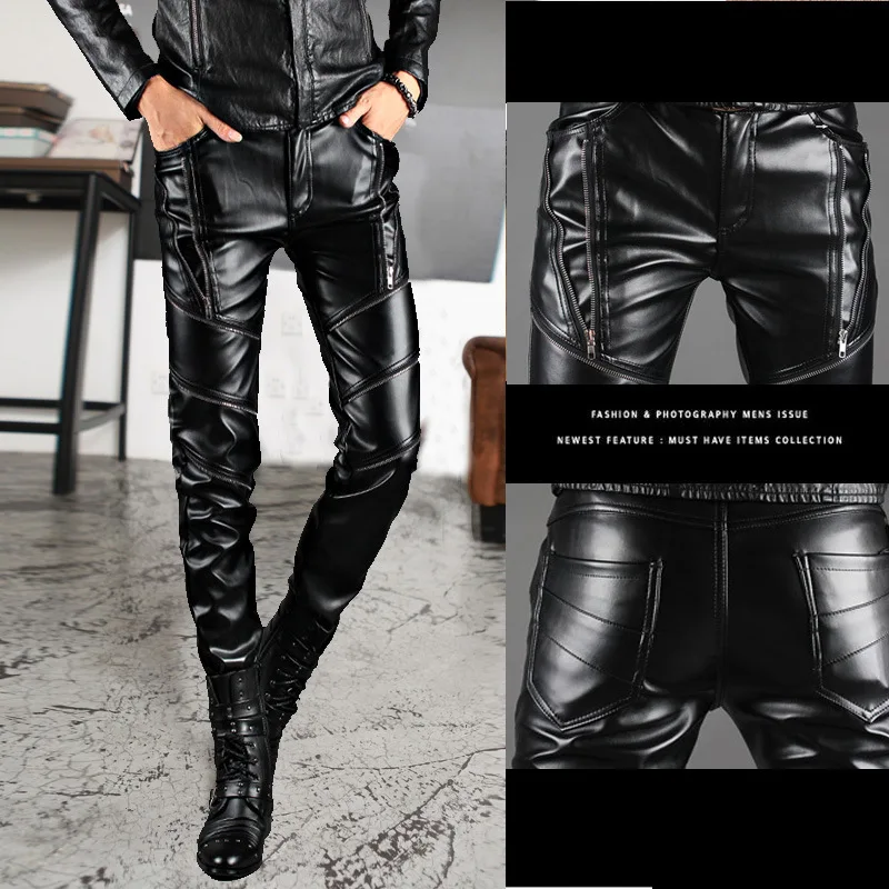 Men's PU leather pants HOHO 2019 Cultivate one's morality of youth feet pants locomotive leather trousers slacks
Men's PU leather pants HOHO 2019 Cultivate one's morality of youth feet pants locomotive leather trousers slacks