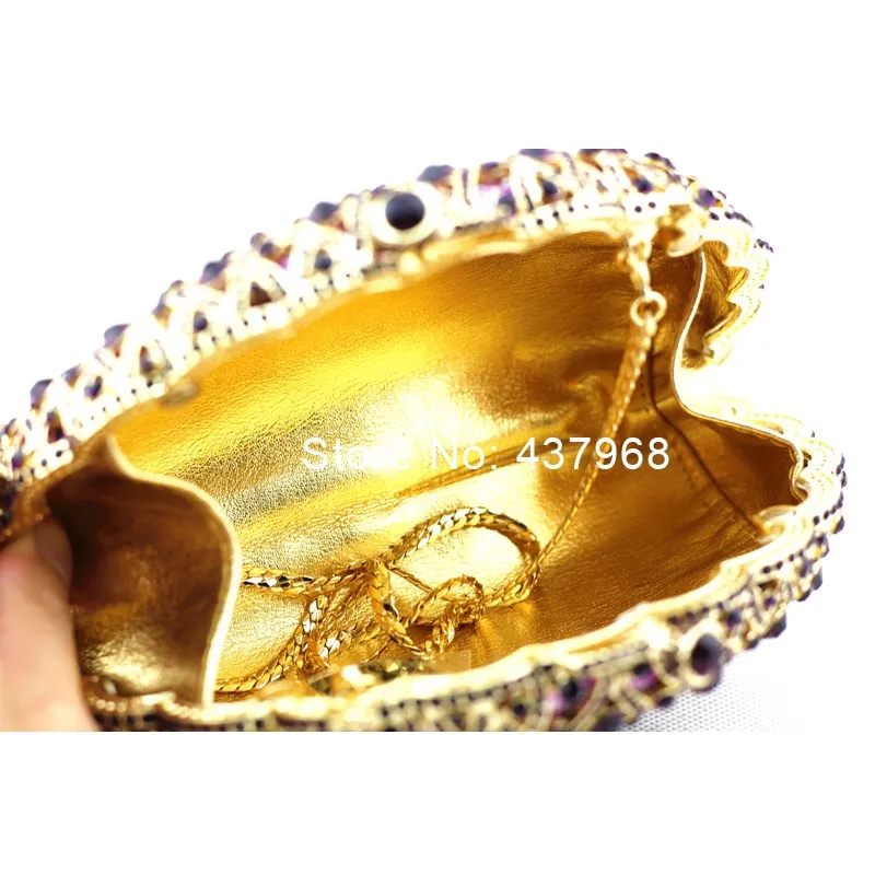 purple peacock crystal bag4
