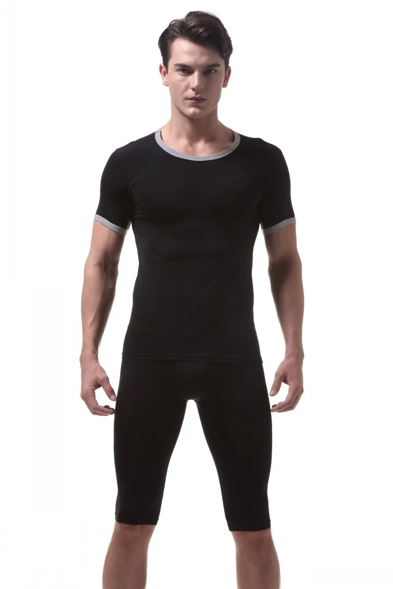Men Sheer Shirts Shorts Set Sleeved Ultra-thin Tight T-shirt Ice Silk Slim Satin Soft Underwear Suits Transparent Underwear Set
Men Sheer Shirts Shorts Set Sleeved Ultra-thin Tight T-shirt Ice Silk Slim Satin Soft Underwear Suits Transparent Underwear Set