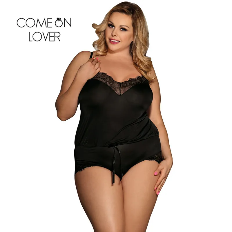 Comeonlover Sexy Bodysuit Plus Size Charming Black Elegant Bodysuit Sleeveless Strap Lace Lingerie Teddy Bodysuit Women RI80411
Comeonlover Sexy Bodysuit Plus Size Charming Black Elegant Bodysuit Sleeveless Strap Lace Lingerie Teddy Bodysuit Women RI80411