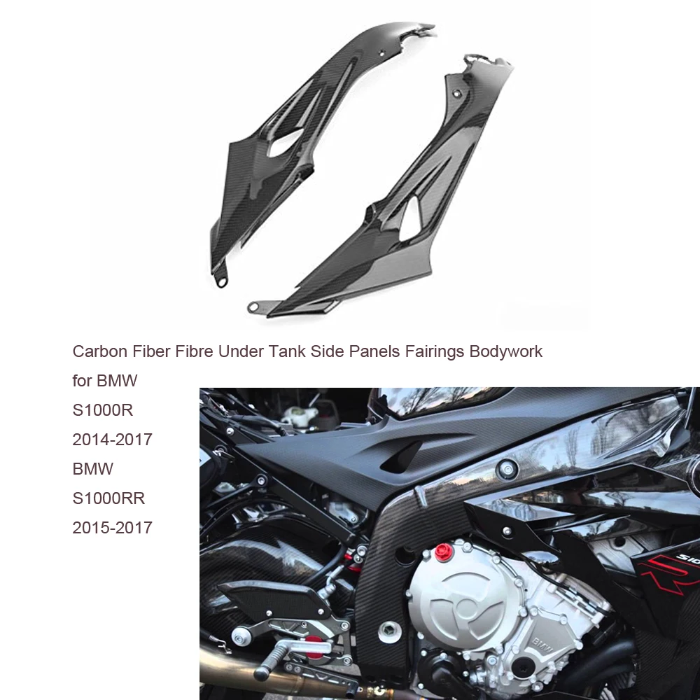 

Motorcycle Pre-Preg Twill Carbon Fiber (Dry Carbon) Under Tank Side Panels Fairings Bodywork for BMW S1000RR 2015-17 BMW S1000R
