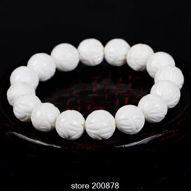 Natural White Conch shell Carved Lotus Padma Beads Bracelets 6/8/10/12/14/16/18/20mm
Natural White Conch shell Carved Lotus Padma Beads Bracelets 6/8/10/12/14/16/18/20mm