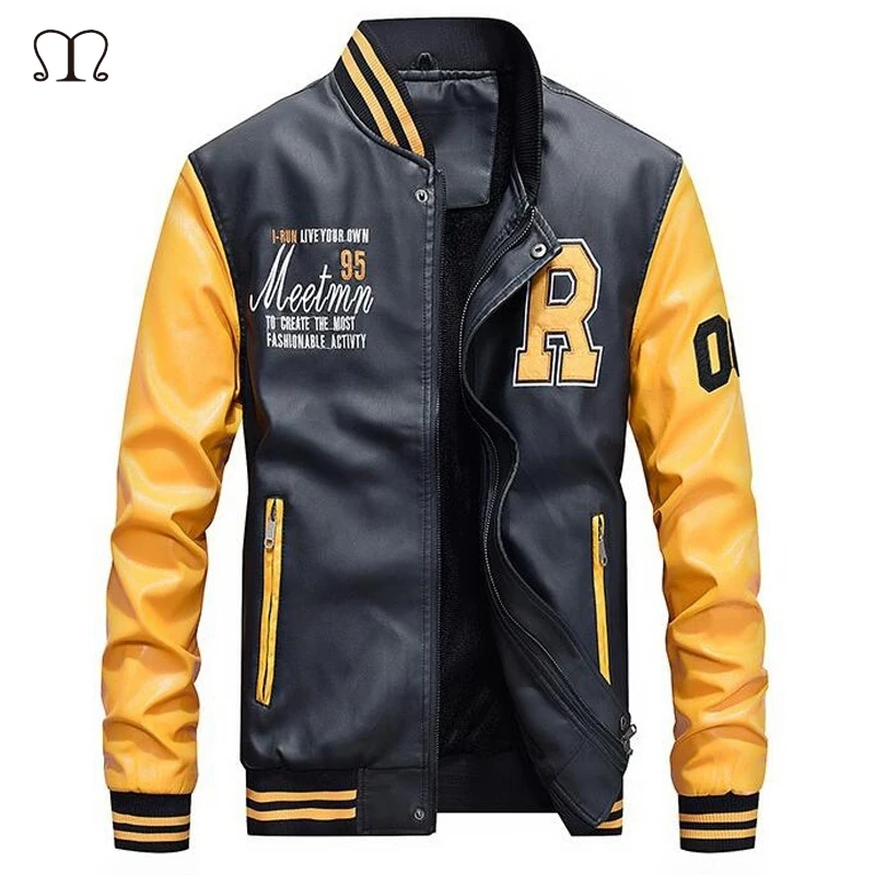 Fashion Pu Leather Jacket Men Motorcycle Stand Brown Jackets 2018 Winter Coat Autumn Comfort Bomber Black Business Jackets&Coats
Fashion Pu Leather Jacket Men Motorcycle Stand Brown Jackets 2018 Winter Coat Autumn Comfort Bomber Black Business Jackets&Coats