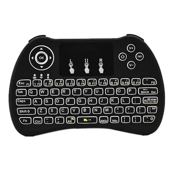 Mini Backlit Wireless Keyboard H9 With Touchpad Mouse Handheld Remote Keyset For PC Pad Android TV Box Google HTPC IPTV
Mini Backlit Wireless Keyboard H9 With Touchpad Mouse Handheld Remote Keyset For PC Pad Android TV Box Google HTPC IPTV