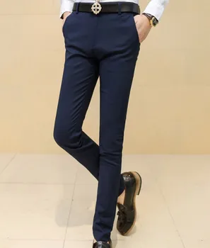 Slim Fit Casual Pants Elastic Wedding Dress Pants Suit The Trend Of Fashion Long Trousers Male Office Trousers Men
Slim Fit Casual Pants Elastic Wedding Dress Pants Suit The Trend Of Fashion Long Trousers Male Office Trousers Men