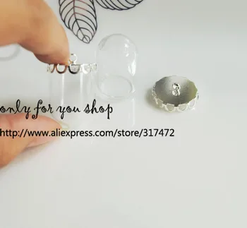 100sets/lot 20x15mm glass vial bubble glass dome globe &15mm base DIY glass vial pendant glass wish pendant
100sets/lot 20x15mm glass vial bubble glass dome globe &15mm base DIY glass vial pendant glass wish pendant