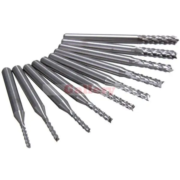 2 Sets Lot 10pcs 1.3mm-3 175 Mm Carbide End Mill Engraving Bits for Cnc Pcb Rotary Burrs 3 Wood Milling Cutter 1 Drill Drill Bit
2 Sets Lot 10pcs 1.3mm-3 175 Mm Carbide End Mill Engraving Bits for Cnc Pcb Rotary Burrs 3 Wood Milling Cutter 1 Drill Drill Bit