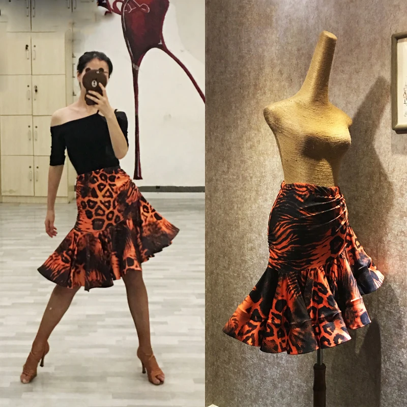 Latin Dance Skirts For Woman Leopard Sexy Costumes Ladies Ballroom Skirt Clothes For Salsa Samba Rumba Performance Wear
Latin Dance Skirts For Woman Leopard Sexy Costumes Ladies Ballroom Skirt Clothes For Salsa Samba Rumba Performance Wear