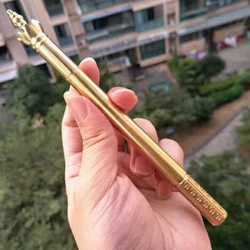 1PC Buddhism Tang Monk Wand Brass Signature Writing Pen EDC Handmade Metal Pen Copper Pen School Gift Office Desktop Decoration
1PC Buddhism Tang Monk Wand Brass Signature Writing Pen EDC Handmade Metal Pen Copper Pen School Gift Office Desktop Decoration