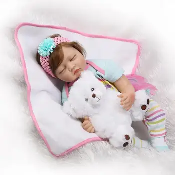 55cm 22inch bebe alive adorable vinyl newborn princess Reborn Babies Silicone Dolls modeling Toddler kids Xmas birthday gift
55cm 22inch bebe alive adorable vinyl newborn princess Reborn Babies Silicone Dolls modeling Toddler kids Xmas birthday gift