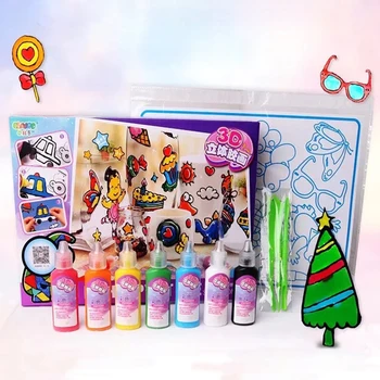 DIY Drawing Toys Kids Cartoon Glue Tempera Painting 3D Stickers for kindergarten Craft Educational Interactive Toys for Children
DIY Drawing Toys Kids Cartoon Glue Tempera Painting 3D Stickers for kindergarten Craft Educational Interactive Toys for Children