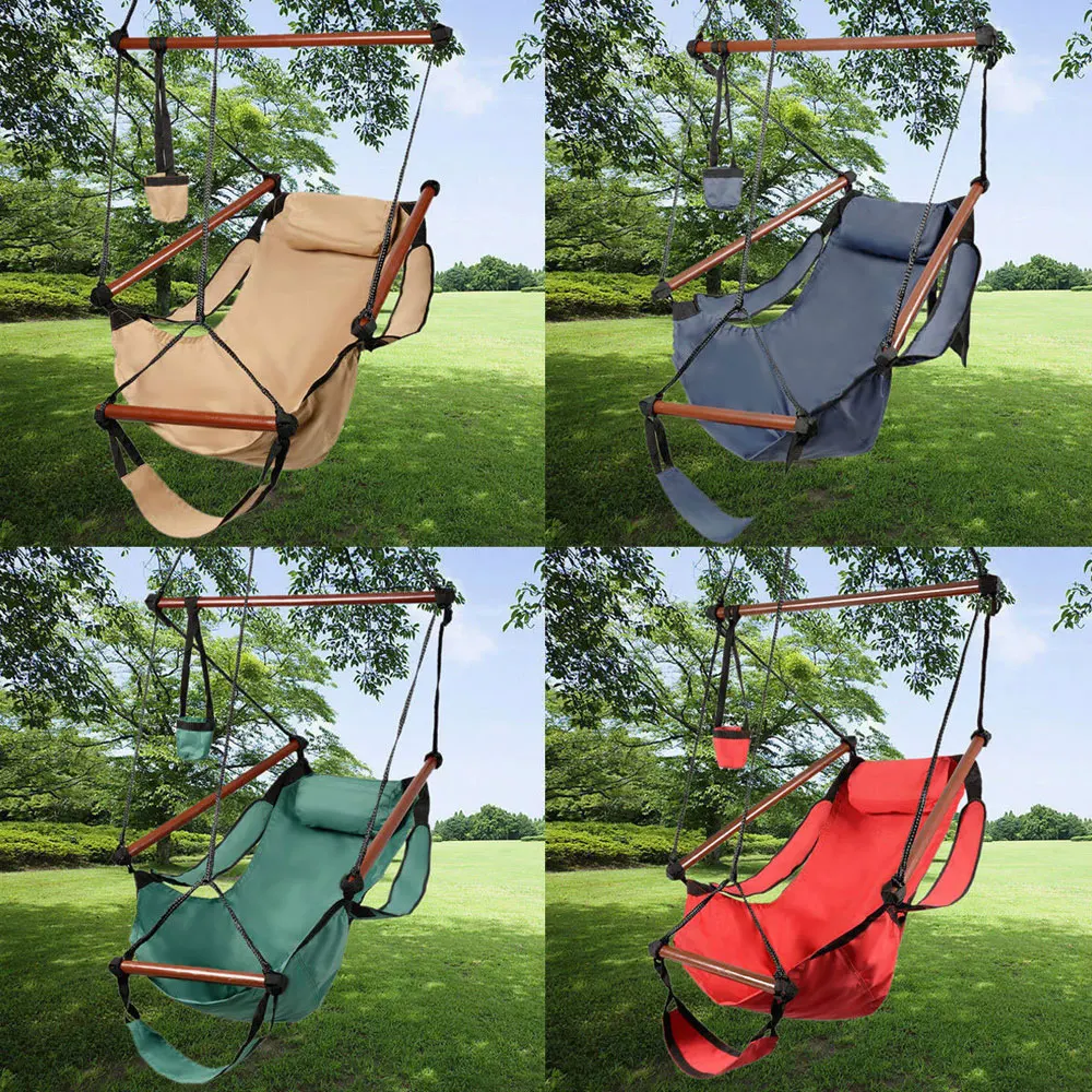 Hammock Hanging Chair Air Deluxe Sky Swing Outdoor Chair Solid Wood 250lb US Shipping
Hammock Hanging Chair Air Deluxe Sky Swing Outdoor Chair Solid Wood 250lb US Shipping