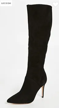 2020 new women mid calf boots thin heel booties suede leather women half boots ladies zip up black boots 10cm heel party shoes
2020 new women mid calf boots thin heel booties suede leather women half boots ladies zip up black boots 10cm heel party shoes