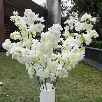 5Pcs 3 colors high 100cm artificial flowers,4 branches cherry blossom,wedding flowers home decoration,fake flowers
5Pcs 3 colors high 100cm artificial flowers,4 branches cherry blossom,wedding flowers home decoration,fake flowers