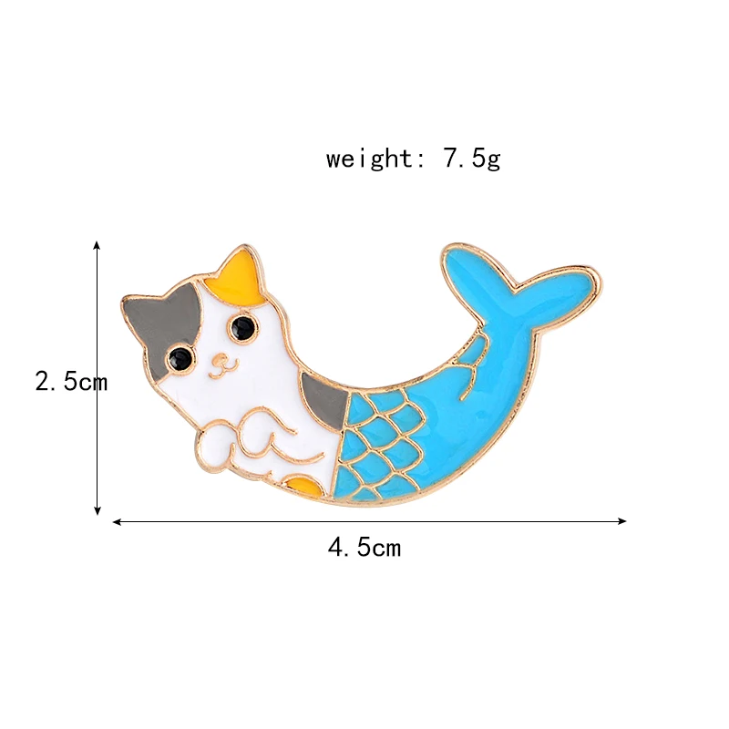 胸针猫鱼2