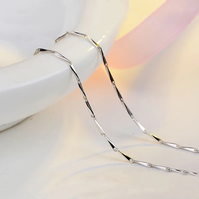 RE 45cm Fashion Silver Necklace Female Short Clavicle Seeds Chains Basic Silver Jewelry Chain For Women Gift S34
RE 45cm Fashion Silver Necklace Female Short Clavicle Seeds Chains Basic Silver Jewelry Chain For Women Gift S34
