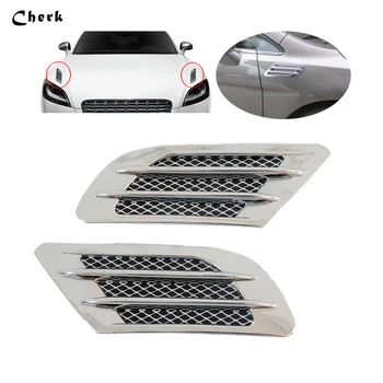 2pcs Silver Wing Air Side Vent Trim Intake Fender Cover Duct Flow Grille Sticker
2pcs Silver Wing Air Side Vent Trim Intake Fender Cover Duct Flow Grille Sticker