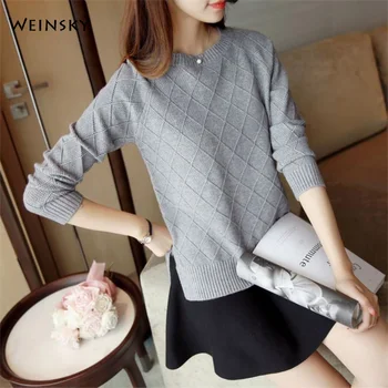 Casual Style Women Solid Knitted Sweater And Pullovers Full Sleeve Ladies Fashion O-Neck Tops Autumn And Winter 2019
Casual Style Women Solid Knitted Sweater And Pullovers Full Sleeve Ladies Fashion O-Neck Tops Autumn And Winter 2019