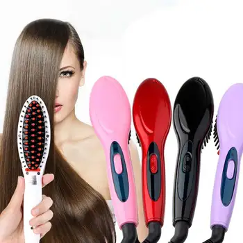 purodi Electric hair straightener brush Care Styling hair straightener Comb Auto