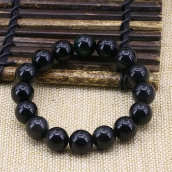 Natural stone 12mm round black obsidian green tiger eyes spacer beads strand elastic bracelet bangle diy jewelry 7.5inch B3163
Natural stone 12mm round black obsidian green tiger eyes spacer beads strand elastic bracelet bangle diy jewelry 7.5inch B3163