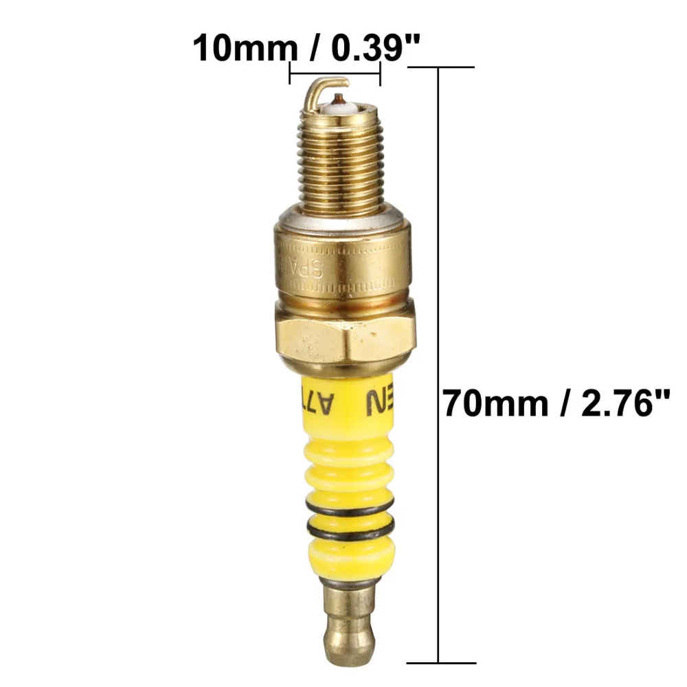 Uxcell A7TC 10mm Thread Ignition Iridium Spark Plug High Temperature Resistand Replacement Spark Plug for Car Auto Motorcycle
Uxcell A7TC 10mm Thread Ignition Iridium Spark Plug High Temperature Resistand Replacement Spark Plug for Car Auto Motorcycle
