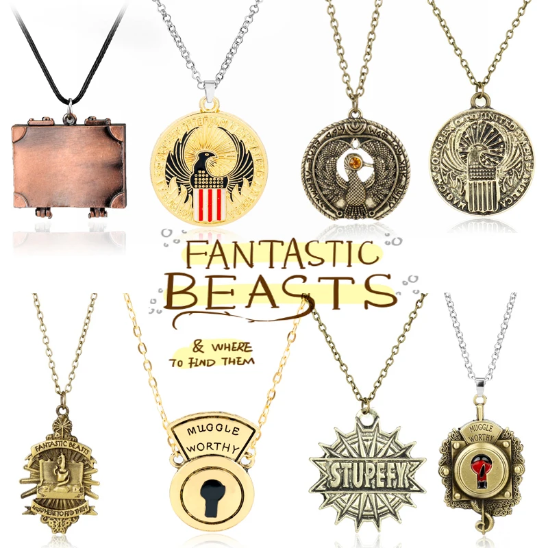 Women Men Necklace Choker Fantastic Beasts and Where to Find Them Movie props Jewelry Pendants Necklaces Collections Gift
Women Men Necklace Choker Fantastic Beasts and Where to Find Them Movie props Jewelry Pendants Necklaces Collections Gift