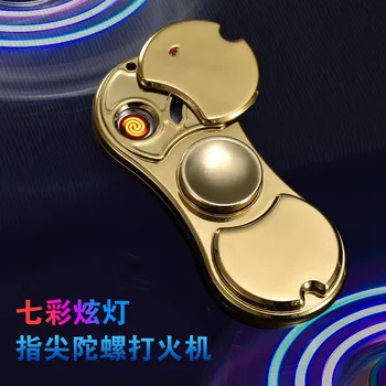 Refers to a top cigarette lighter, a metal creative USB cigarette lighter,,Spinning Top,hand spinner
Refers to a top cigarette lighter, a metal creative USB cigarette lighter,,Spinning Top,hand spinner