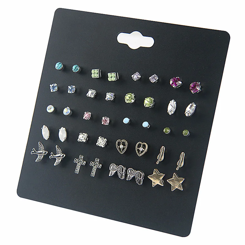 20 Pairs/Set Mini Airplane Cross Heart Star Simulation Pearl Crystal Zirconia Earrings Set Women Girl Party Birthday Gift
20 Pairs/Set Mini Airplane Cross Heart Star Simulation Pearl Crystal Zirconia Earrings Set Women Girl Party Birthday Gift