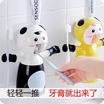 Home Cartoon Toothpaste Dispenser Bathroom Accessories Kawaii Kids Toothbrush Holder Multifuncional Plastic Toothpaste Squeezer
Home Cartoon Toothpaste Dispenser Bathroom Accessories Kawaii Kids Toothbrush Holder Multifuncional Plastic Toothpaste Squeezer