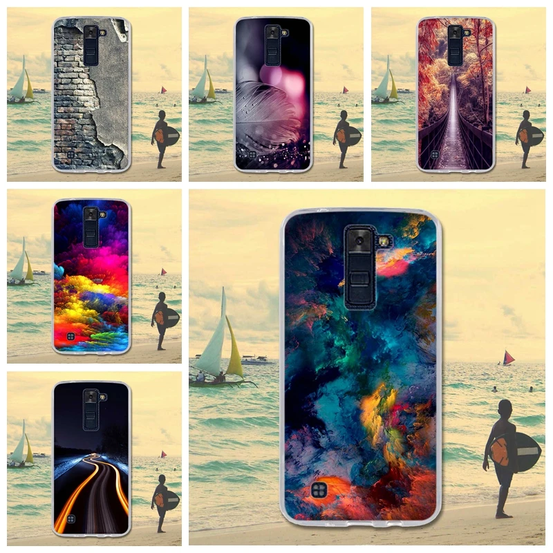 Тонкий чехол для Funda LG K8 чехлы телефонов Lte K350 K350E K350N 5 0 "K 8 мягкий силиконовый
