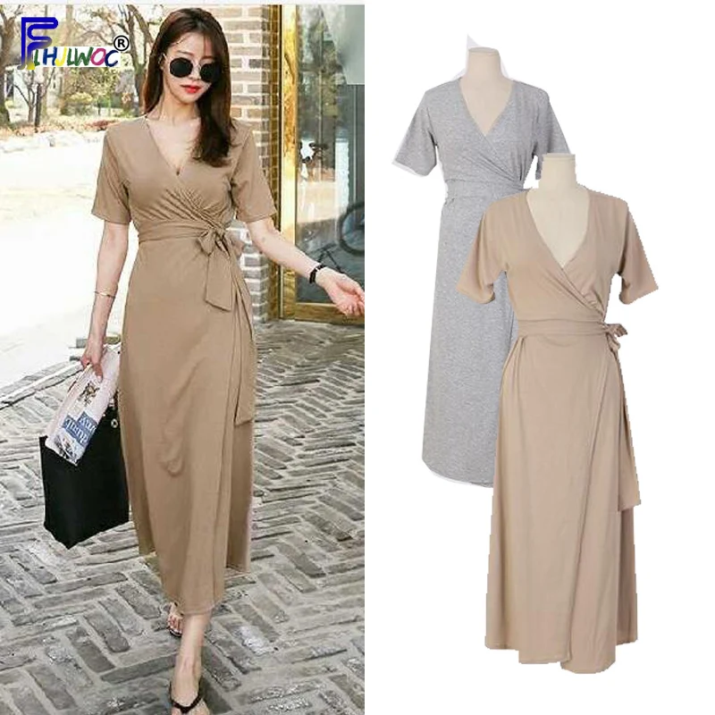 Tempearment Lady Dresses Hot Sales Woman Fashion Summer Casual Office Work V Neck Cotton Blend Dress Long Black Khaki 6328
Tempearment Lady Dresses Hot Sales Woman Fashion Summer Casual Office Work V Neck Cotton Blend Dress Long Black Khaki 6328