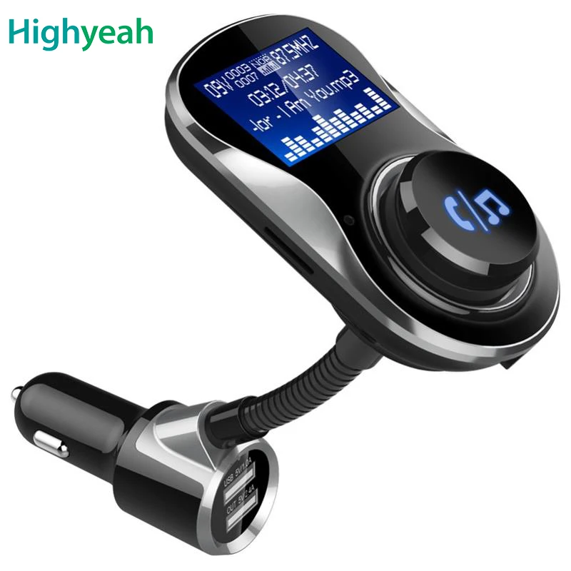 Wireless FM Modulator Car Radio Kits Handsfree Bluetooth FM Transmitter Car MP3 Player 5V 3.4A 2-USB Charger with TF Card Slot
Wireless FM Modulator Car Radio Kits Handsfree Bluetooth FM Transmitter Car MP3 Player 5V 3.4A 2-USB Charger with TF Card Slot