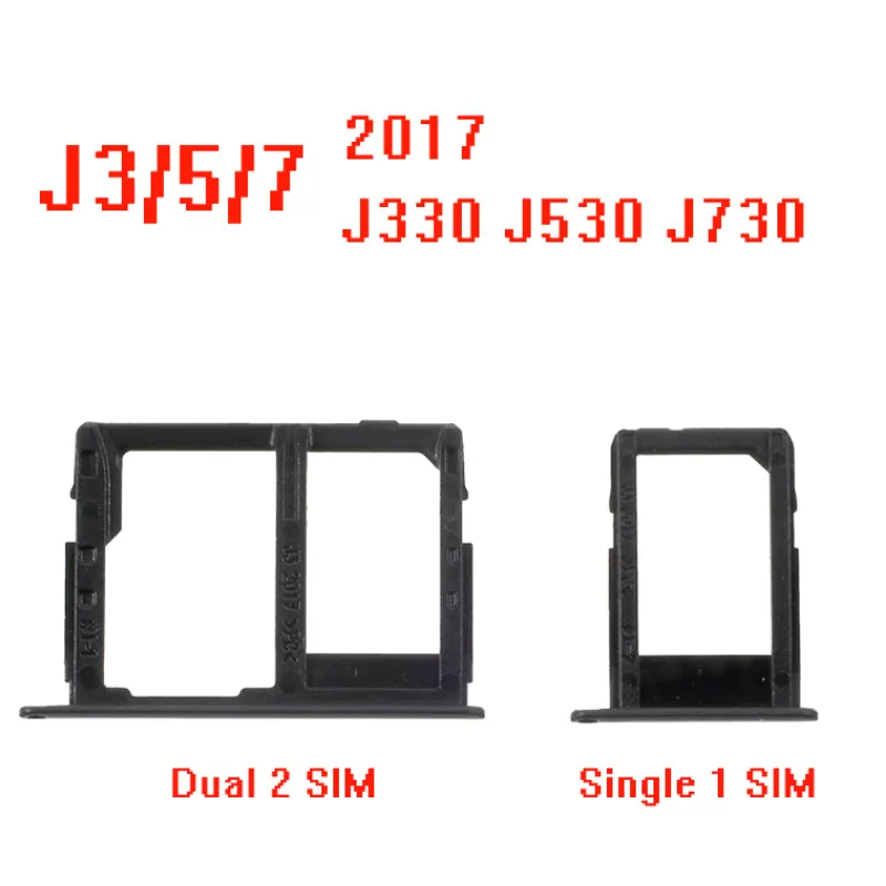 New Single / Dual SIM For Samsung Galaxy J3 J5 J7 2017/J330 J530 J730F SIM Card Tray Slot Holder Adapter Accessories
New Single / Dual SIM For Samsung Galaxy J3 J5 J7 2017/J330 J530 J730F SIM Card Tray Slot Holder Adapter Accessories