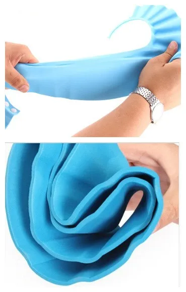 3Color-Baby-Kid-Child-EVA-Soft-Shampoo-Bath-Shower-Hat-Cap-With-Button-Resizable-Wash-Cut