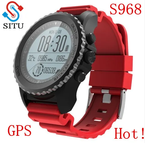 SITU S968 GPS Smart Watch IP68 Waterproof Smartwatch Dynamic Heart Rate Monitor Multi-sport Men Swimming Running Sport Watch
SITU S968 GPS Smart Watch IP68 Waterproof Smartwatch Dynamic Heart Rate Monitor Multi-sport Men Swimming Running Sport Watch