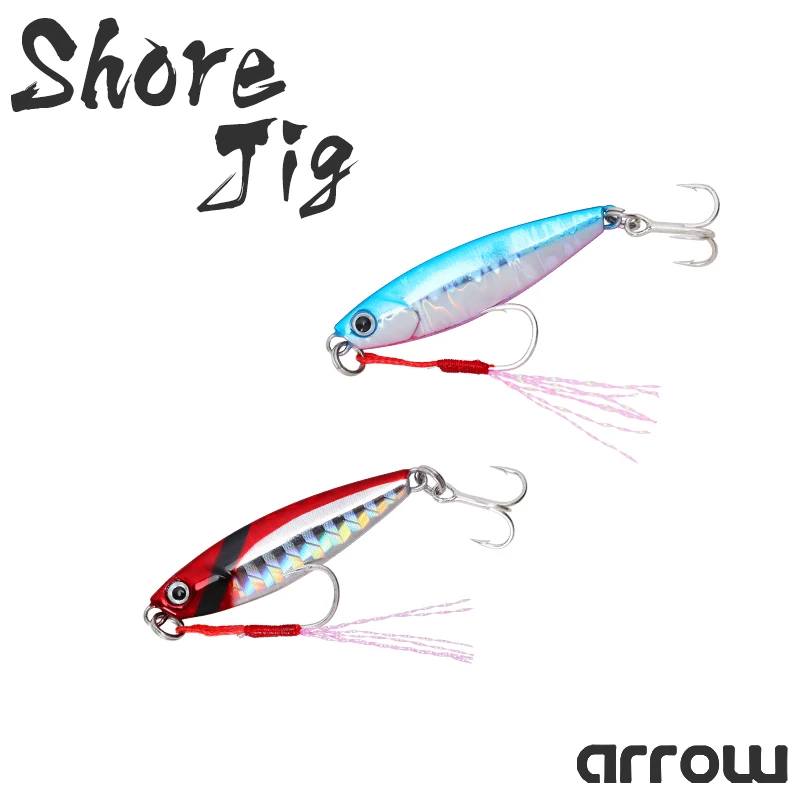 TSURINOYA Shore Jig ARROW 7/14g 42/54mm 4pcs Freshwater Saltwater Fishing Lure Trout Bass Bait Long Casting Metal Lure
TSURINOYA Shore Jig ARROW 7/14g 42/54mm 4pcs Freshwater Saltwater Fishing Lure Trout Bass Bait Long Casting Metal Lure