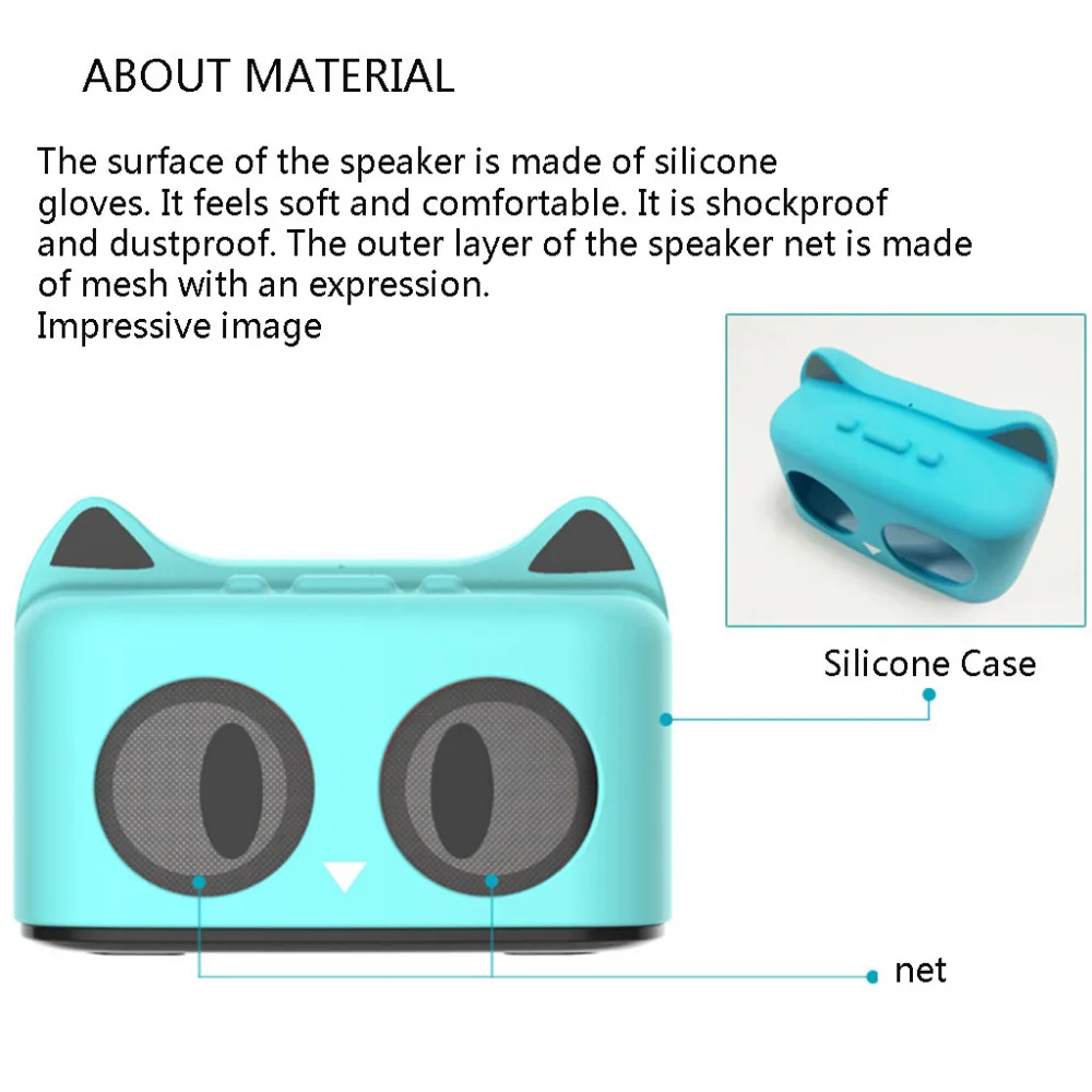 Wireless Bluetooth Speaker New cartoon bluetooth speaker silicone FM Fuctio TF Card Music Bluetooth Speaker #G3
Wireless Bluetooth Speaker New cartoon bluetooth speaker silicone FM Fuctio TF Card Music Bluetooth Speaker #G3
