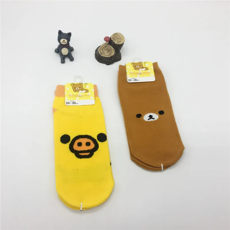 Cartoon Rilakkuma printed socks korirakkusu cute funny harajuku women cotton boat sock spring summer soft comfort chaussette
Cartoon Rilakkuma printed socks korirakkusu cute funny harajuku women cotton boat sock spring summer soft comfort chaussette