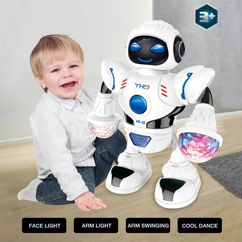 ABS Plastic Electric Intelligent Robot Space Model Q Version Action Puzzle Toys Smart for Kids Music Electric Dance Robot
ABS Plastic Electric Intelligent Robot Space Model Q Version Action Puzzle Toys Smart for Kids Music Electric Dance Robot