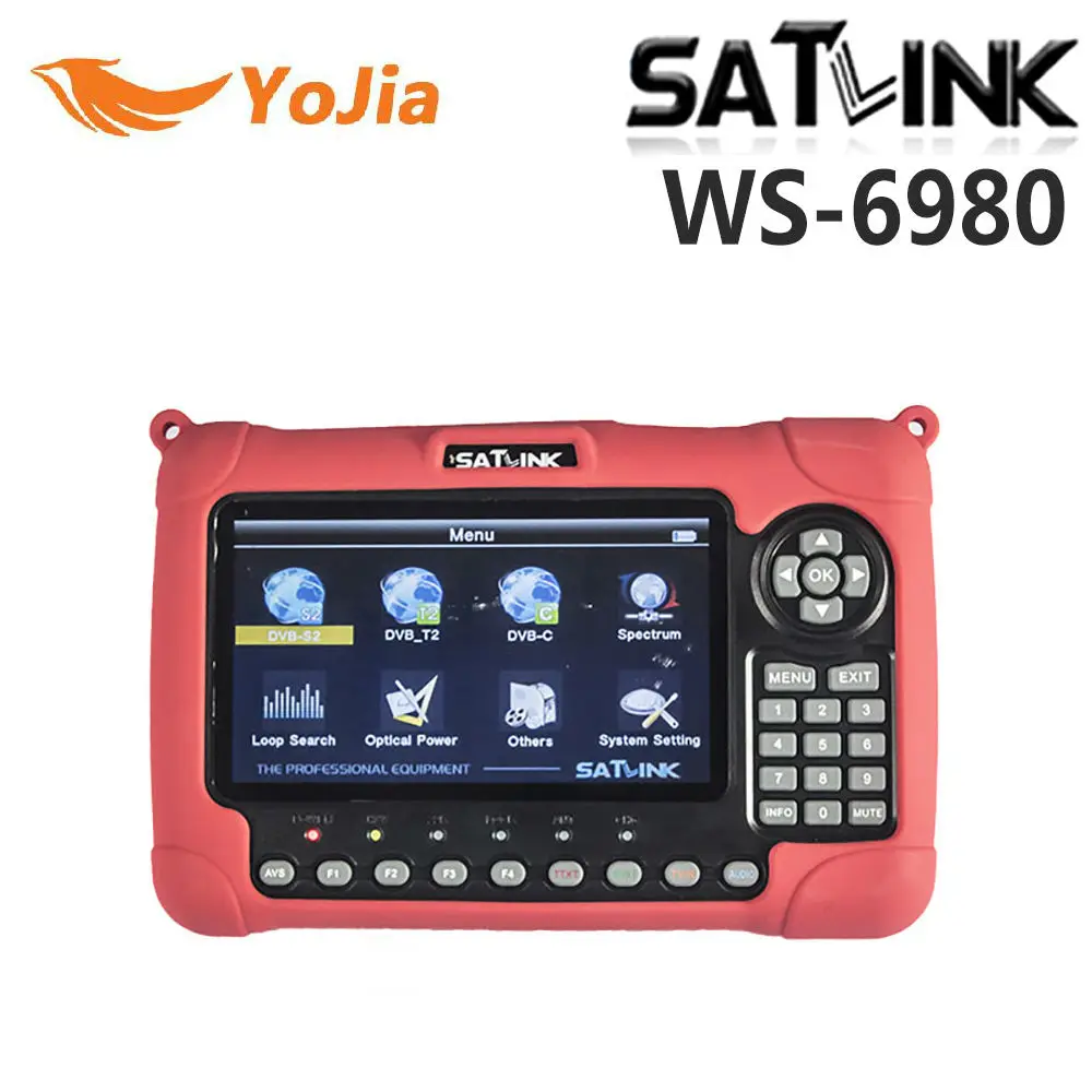 

7 inch HD LCD Screen Satlink WS-6980 DVB-S2 DVB-T/T2 DVB-C Combo Satlink 6980 Digital Satellite Meter Finder Spectrum Analyzer