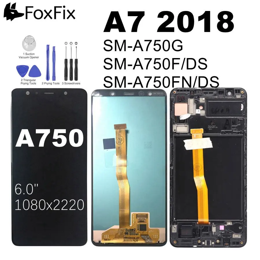 AMOLED Screen For SAMSUNG A7 2018 LCD Display Touch Screen Digitizer For SAMSUNG GALAXY A750 A750F A750G LCD Screen With Frame
AMOLED Screen For SAMSUNG A7 2018 LCD Display Touch Screen Digitizer For SAMSUNG GALAXY A750 A750F A750G LCD Screen With Frame