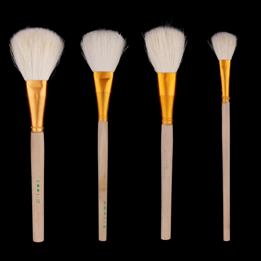 Big Head Clay Cleaning Wooden Brushes Shapers, Artists Paint Brushes, Pottery Clay Sculpture Carving Tools, Cleaning, Drawing
