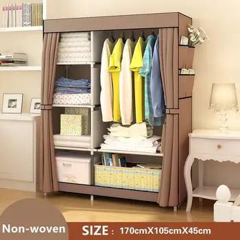 Non-woven Wardrobe Closet Large And Medium-sized Cabinets Simple Folding Reinforcement Receive Stowed Clothes
Non-woven Wardrobe Closet Large And Medium-sized Cabinets Simple Folding Reinforcement Receive Stowed Clothes