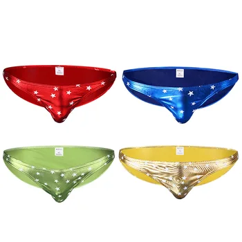 Sexy Men Underwear Briefs Shorts Faux Leather Panties Man Print Star Low-rise U Convex Pouch Underpants Cueca calzoncillo S-XL
Sexy Men Underwear Briefs Shorts Faux Leather Panties Man Print Star Low-rise U Convex Pouch Underpants Cueca calzoncillo S-XL