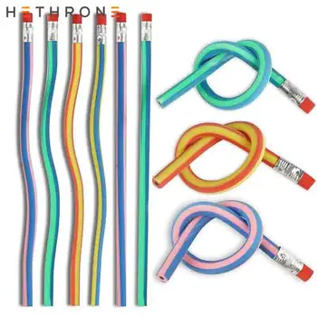 Hethrone 5PCS Colorful Magic Bendy Flexible Soft Pencil with Eraser pencils Curved Toy Pen Small Gift High Striped Soft Pencil
Hethrone 5PCS Colorful Magic Bendy Flexible Soft Pencil with Eraser pencils Curved Toy Pen Small Gift High Striped Soft Pencil
