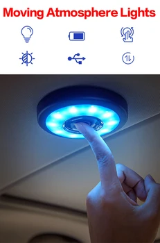 Reading Light Led Magnet Ceiling Light Universal USB Rechargeable Lamp three-color night light Atmosphere lamper Safe home Car
Reading Light Led Magnet Ceiling Light Universal USB Rechargeable Lamp three-color night light Atmosphere lamper Safe home Car